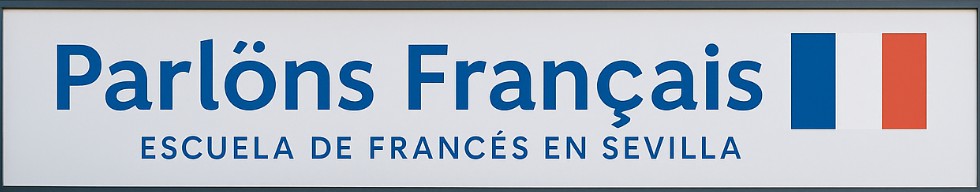 academia Parlöns Français en Sevilla con cartel visible